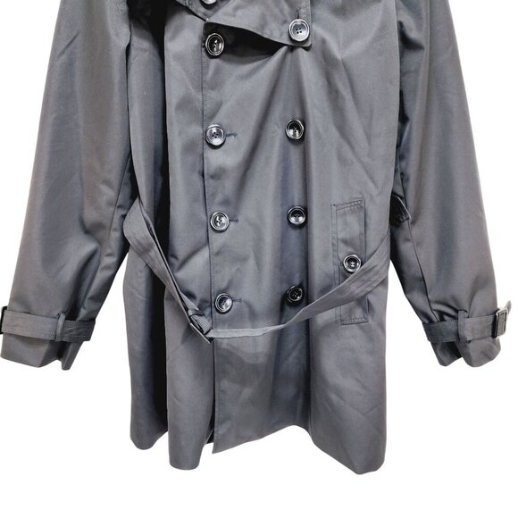 BGSD Women&#39;s Gabby Black Mid Length Trench Coat Size  XXL New - Picture 14 of 15